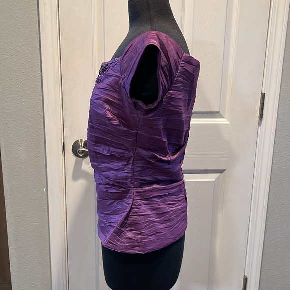 Women’s purple formal blouse size XL - Picture 3 of 11